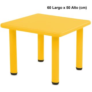 Mesa Infantil Cuadrada Amarillo